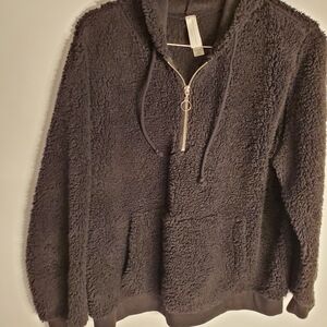 New York Laundry Women's Black Zip-Up Hoodie XXL